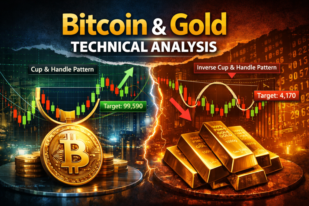 Bitcoin and Gold Technical Analysis